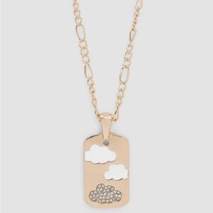 Wild for the Weekend Gold Cloud Pendant Necklace